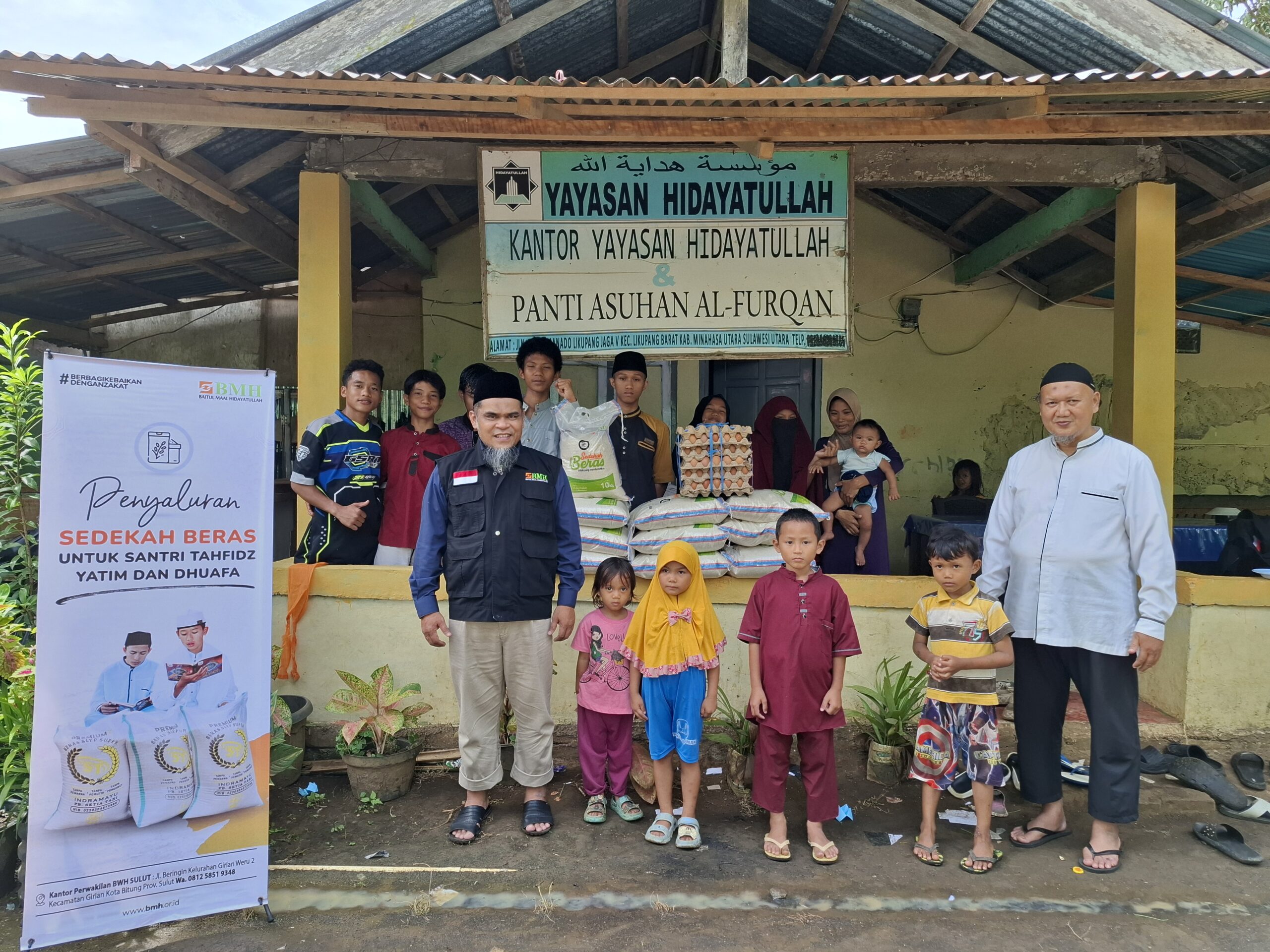 PEMENUHAN KEBUTUHAN SANTRI YATIM DUAFA dan PENGHAFAL QURAN 350 Santri, Pondok Pesantren Hidayatullah se Sulut - BMH Sulut