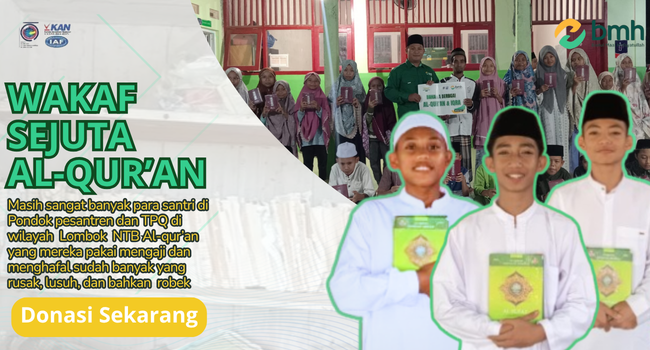 RAIH PAHALA JARIYAH DENGAN BERWAKAF AL QUR'AN - BMH NTB