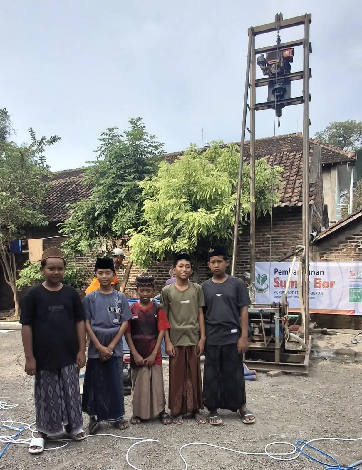 BMH Resmikan Sumur Bor ke-211 di Gresik, Bawa Air dan Kedamaian bagi Santri di Musim Kemarau